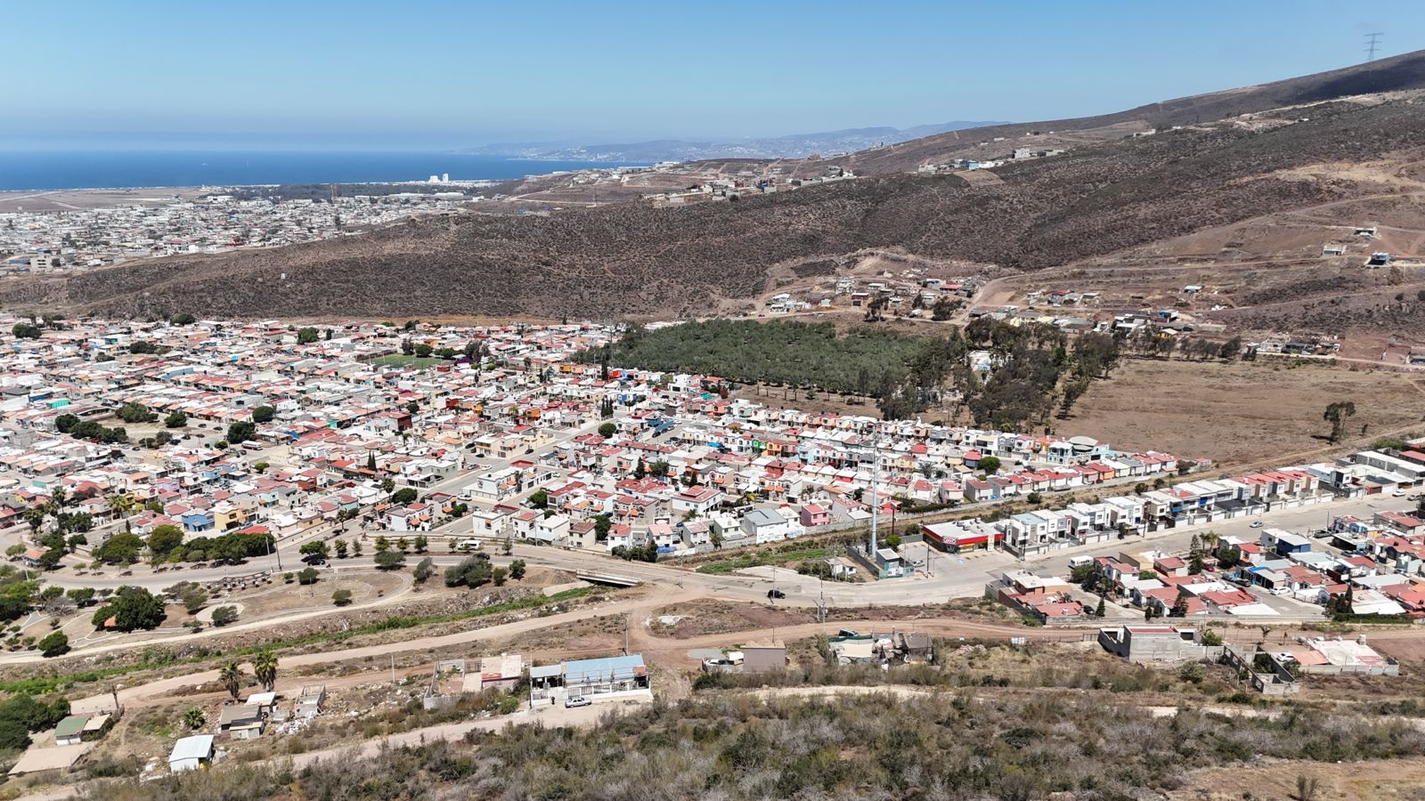 385 square meter view lot with utilities in Ejido Chapultepec, Ensenada